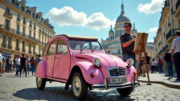Exploring Paris in a Pink 2CV: The City Tour You'll Never Forge